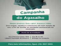 Câmara Municipal de Dracena promove Campanha Institucional do Agasalho para beneficiar entidades assistenciais