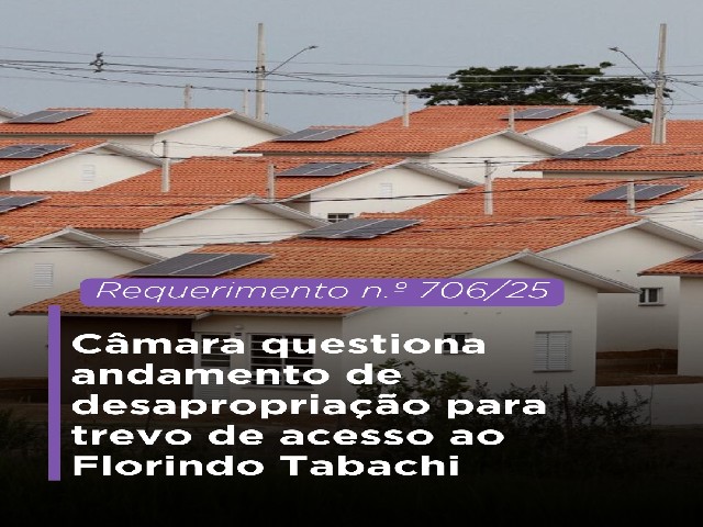 Câmara Municipal de Dracena questiona andamento de desapropriação para trevo de acesso ao Florindo Tabachi