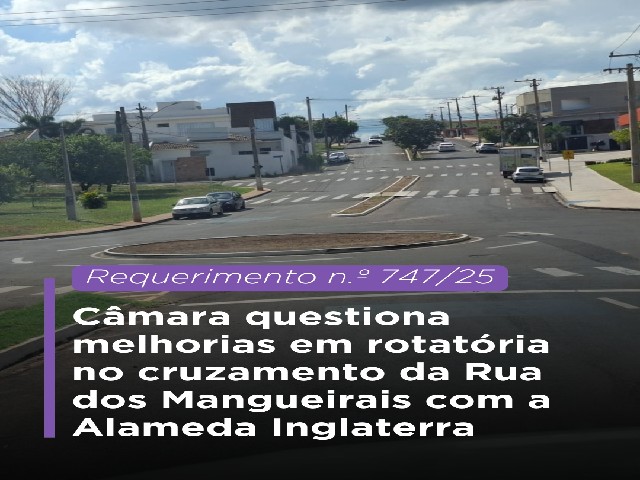 Câmara Municipal de Dracena questiona melhorias em rotatória no cruzamento da Rua dos Mangueirais
