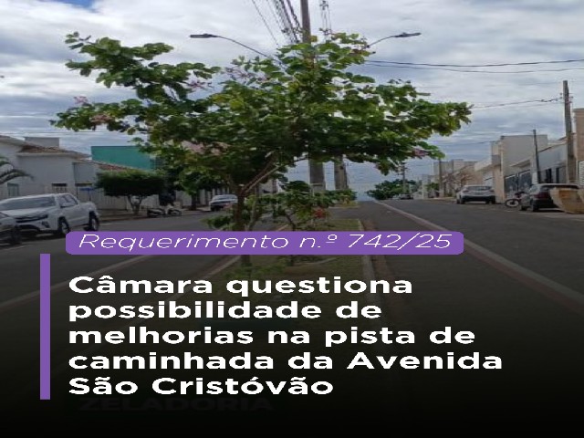 Câmara Municipal de Dracena questiona possibilidade de melhorias na pista de caminhada da Avenida São Cristóvã