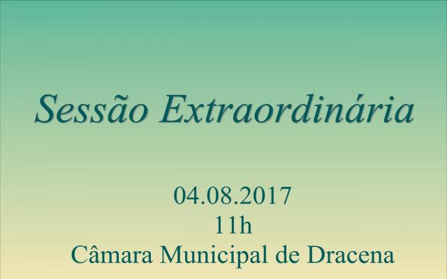 Câmara Municipal de Dracena realiza sessão extraordinária na sexta-feira
