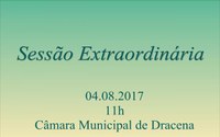 Câmara Municipal de Dracena realiza sessão extraordinária na sexta-feira