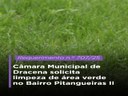 Câmara Municipal de Dracena solicita limpeza de área verde no Bairro Pitangueiras II Câmara Municipal de Dracena solicita limpeza de área verde no Bairro Pitangueiras II