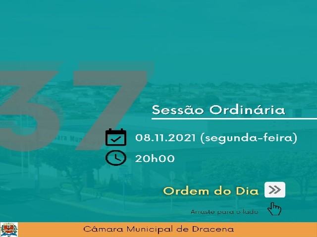 Câmara Municipal de Dracena vota dois projetos em sessão ordinária