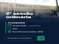 Câmara realiza 2ª sessão ordinária