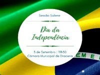 Câmara realiza Sessão Solene pelo Dia da Independência