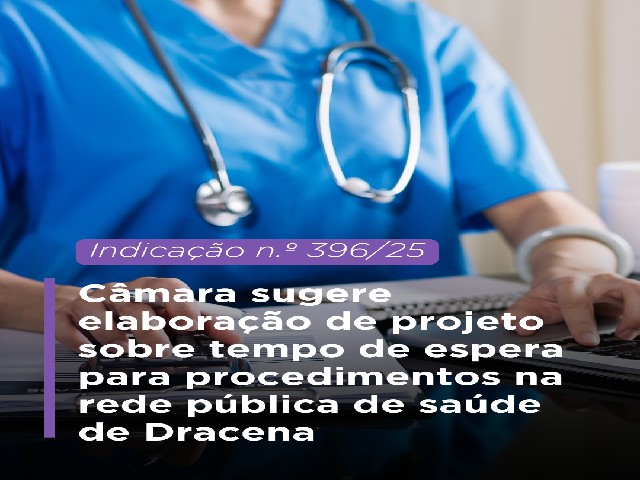 Câmara sugere elaboração de projeto sobre tempo de espera para procedimentos na rede pública de saúde