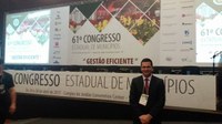 Presidente da Câmara Municipal de Dracena participa do 61º Congresso Estadual de Municípios