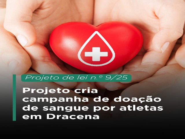Projeto cria campanha de doação de sangue por atletas em Dracena