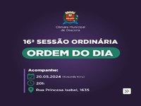 Próxima sessão ordinária conta com apreciação de três projetos na Ordem do Dia