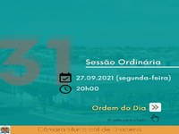 Próxima sessão ordinária da Câmara de Dracena conta com apreciação de três projetos