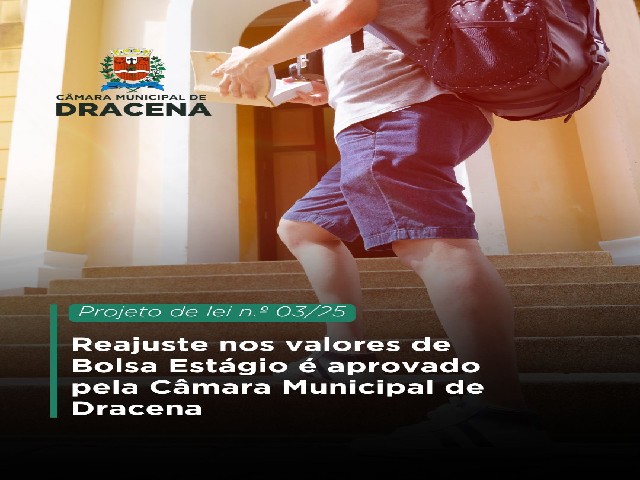 Reajuste nos valores de Bolsa Estágio é aprovado