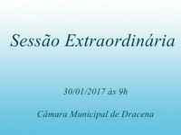 Sessão extraordinária será realizada nesta segunda-feira