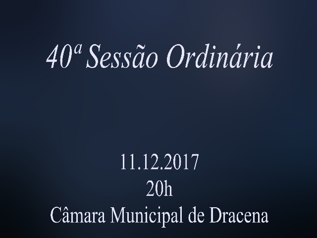 Sete projetos passam por votação na Câmara Municipal de Dracena na sessão de segunda-feira