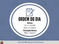 Vetos do prefeito passam por votação na Câmara Municipal de Dracena